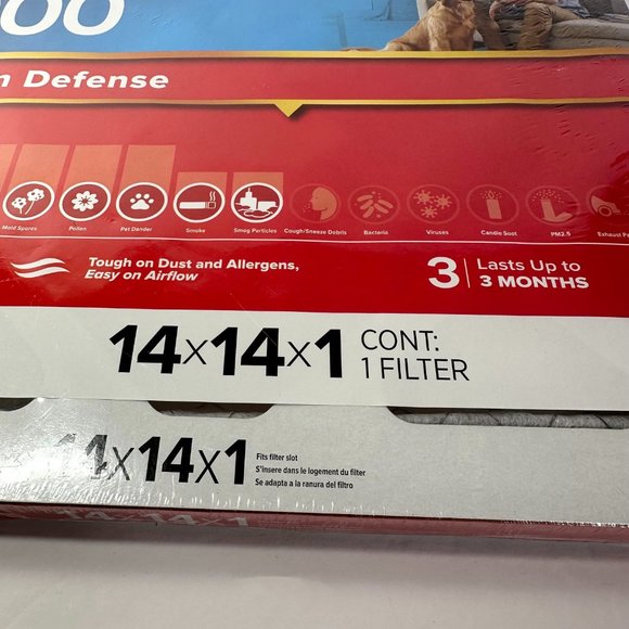 3M Allergen Filtrete Filter New 1000 14 x 14 x 1 - Picture 3 of 6